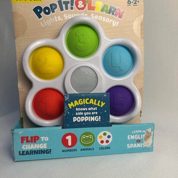 Pop It! & Learn Sensory Educational Toy With Lights & Sounds For Ages 6-24 Month - Picture 1 of 3